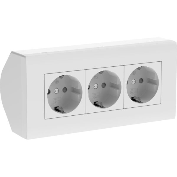 Hörnbox Gelia Connect 2 Home 3-vägs, jordat