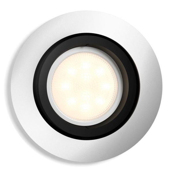 Kohdevalaisin Philips Hue White Ambiance Milliskin 5W LED, 350 lm, GU10 Alumiini