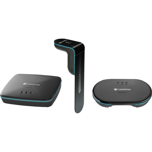 Kastelusarja Gardena Smart anturi ja gateway