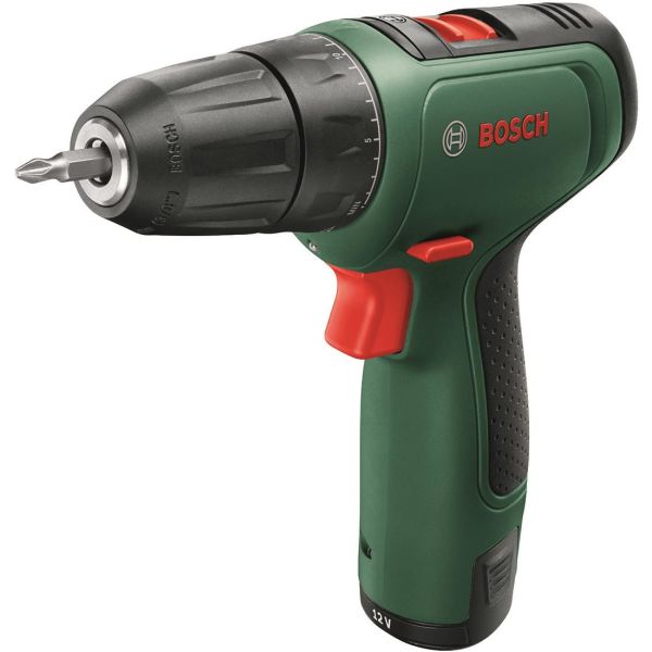 Borskrutrekker Bosch DIY Easy Drill 1200 med 1,5Ah batteri og lader