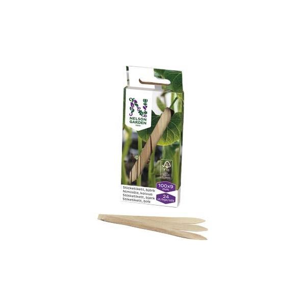 Klebeetikett Nelson Garden 5996 tre 10 cm, 24-pakning