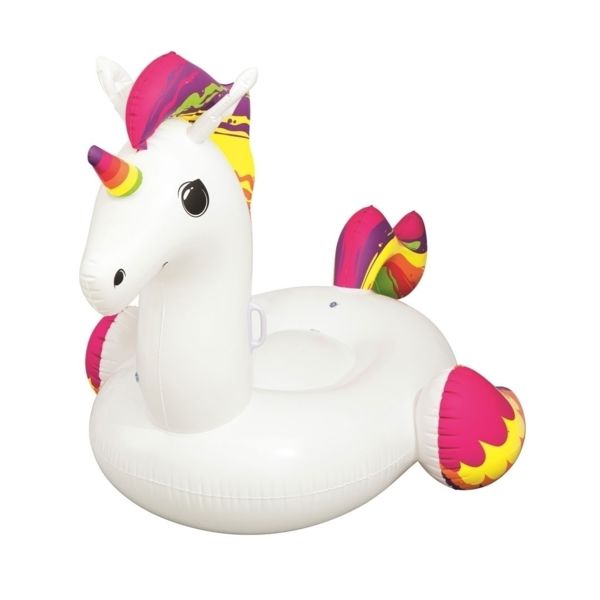 Flytleksak Bestway Supersized Unicorn enhörning, 2,24 x 1,64 m
