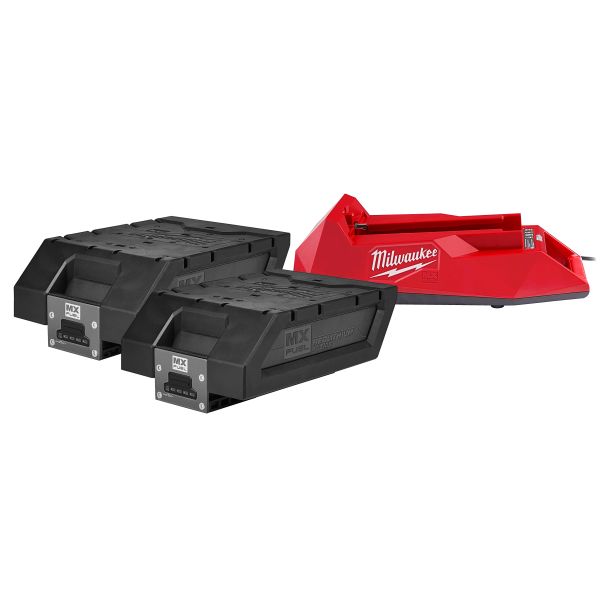 Latauspaketti Milwaukee KIT MXF NRG-406 kaksi akkua ja laturi