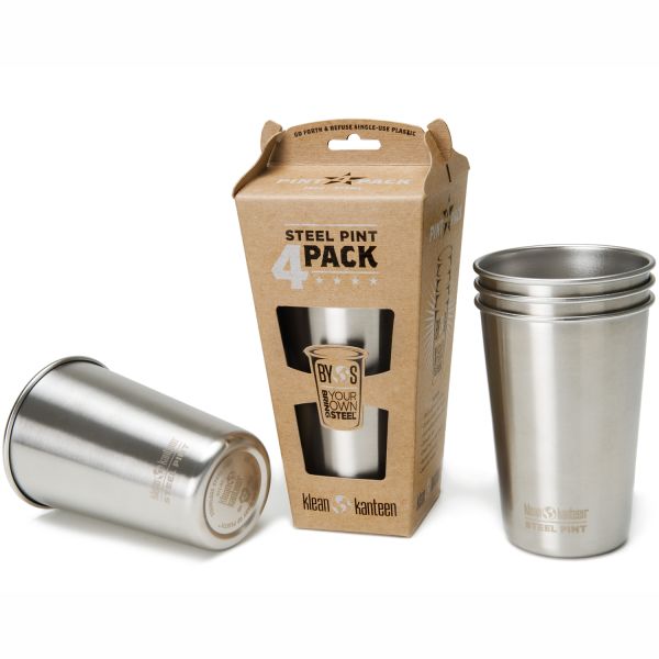 Teräsmuki Klean Kanteen Pint Cup 4-pakkaus